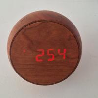 Orologio tumbler click clock walnut wood 