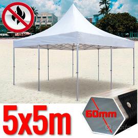 Gazebo 5x5 pieghevole tendone professionale eventi