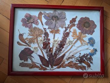Quadro con fiori secchi