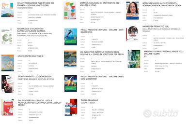 Libri di testo Istituto agrario classe prima Canto