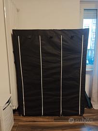 armadio porta abiti in stoffa 