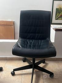 Sedia Knoll in pelle