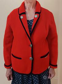 Giacca in lana cotta rossa Giesswein taglia M/L