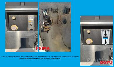 Convertitore da gettoniera Elettromeccanica a Elet