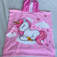 Accappatoio cappuccio asciugamano da bagno bimba