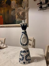 Bottiglia vuota in porcellana decorata AZUL
