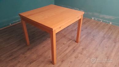 tavolo in legno da cucina 90x90 allungabile