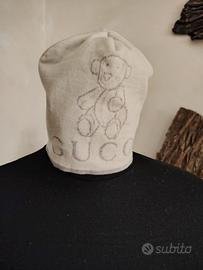 Cappello Gucci neonato panna