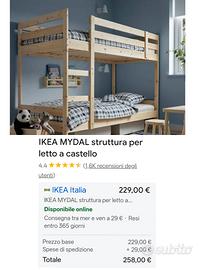 letto a castello Ikea
