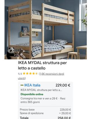 letto a castello Ikea