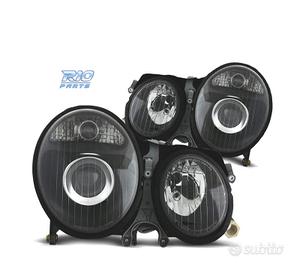 FARI PER MERCEDES CLASSE E W210 99-02 FONDO NERO