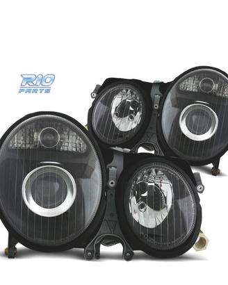 FARI PER MERCEDES CLASSE E W210 99-02 FONDO NERO