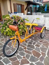 Raro Tandem a tre ruote
