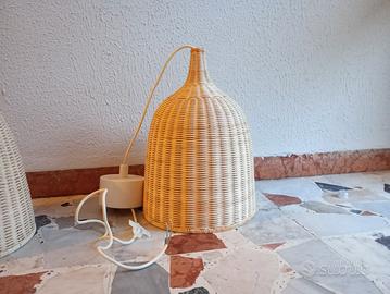 Lampadario rattan ikea  30 cm