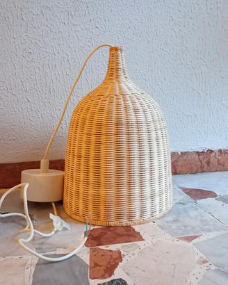 Lampadario rattan ikea  30 cm