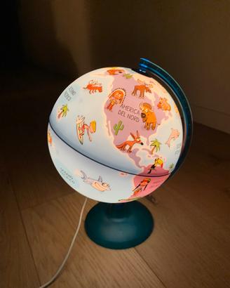 Mappamondo luminoso per bambini