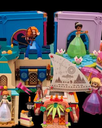 Lego Disney  Frozen Elsa Anna Aurora Tiana Vaiana