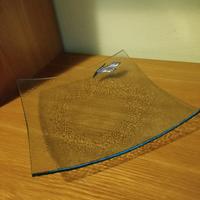 svuota tasche in vetro lavorato 23 x 23