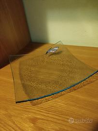 svuota tasche in vetro lavorato 23 x 23