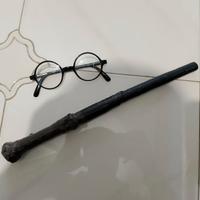 Bacchetta e occhiali di Harry Potter 