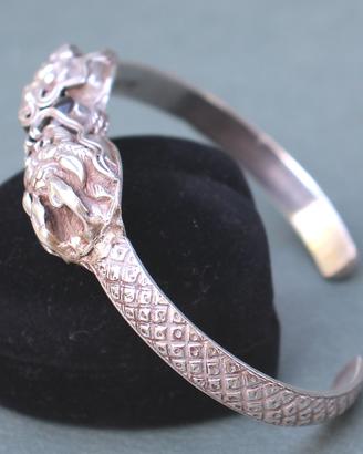 925 Argento - Bracciale da Donna - Pietra centrale
