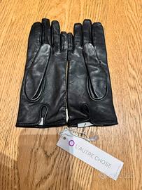 Guanti donna pelle nuovi ( nero )