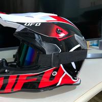 Casco motocross più accessori