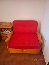 2 poltrone letto in stile rustico alpino 2 Poltron