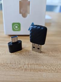 Adattatore CarPlay wireless, nero effetto carbonio