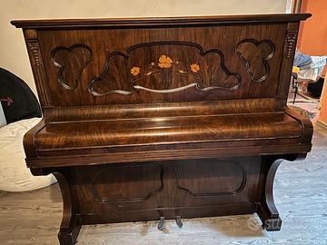 Pianoforte verticale Las Hallett & Co antiquariato