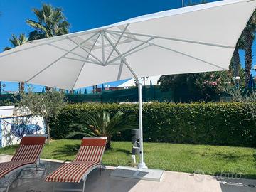 Ombrellone decentrato