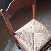 Sedie in massello impagliate