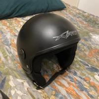 Casco jet nero opaco taglia L