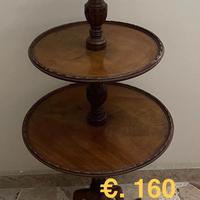 Tavolino a tre piani in mogano 