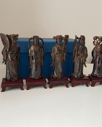 Statue in legno orientali