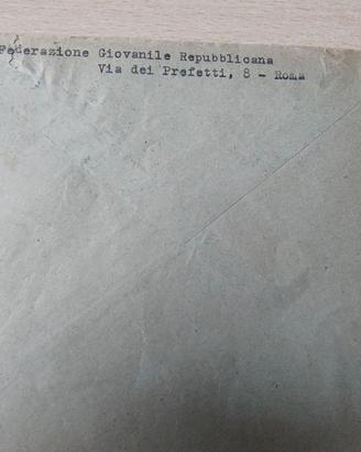 Busta 1950 ROMA Ministero Lavori Pubblici - "Itali