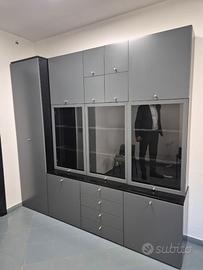 Mobile soggiorno/libreria Cappellini grigio antrac