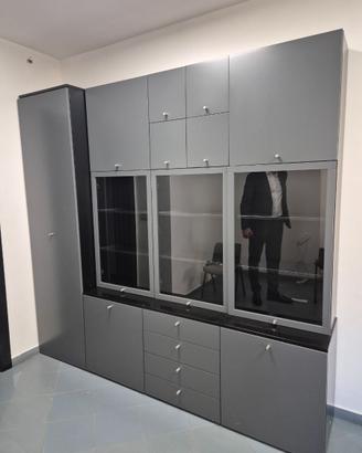 Mobile soggiorno/libreria Cappellini grigio antrac