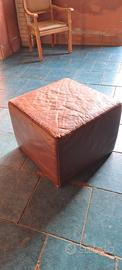 pouffe ,puff in pelle 