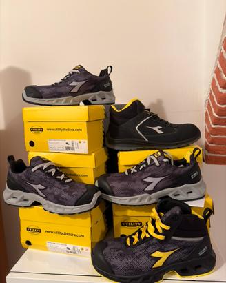 Lotto 4 Paia Scarpe Antinfortunistiche Diadora