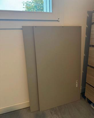 2 ripiani IKEA KOMPLEMENT grigio-beige 100x58 cm