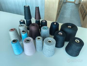 Filati di lana misti, lana merlino, cashmere