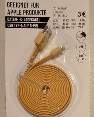 Cavo di ricarica e dati per Apple