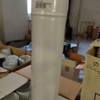 Tubo stufa smaltato bianco