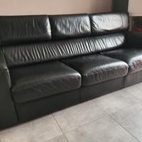 Divano Poltronesofà Vera Pelle 3 Posti 220x100x68