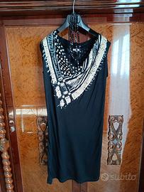 Abito scollo drappeggiato Vintage