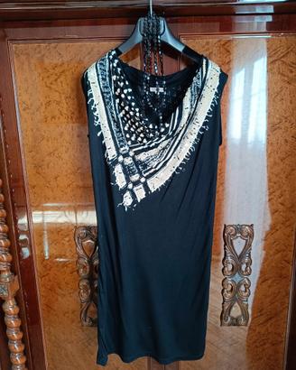 Abito scollo drappeggiato Vintage