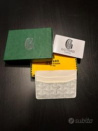 portacarte goyard bianco unisex