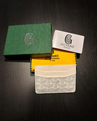 portacarte goyard bianco unisex