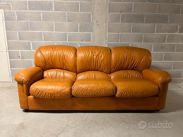 Divano a 3 posti in pelle